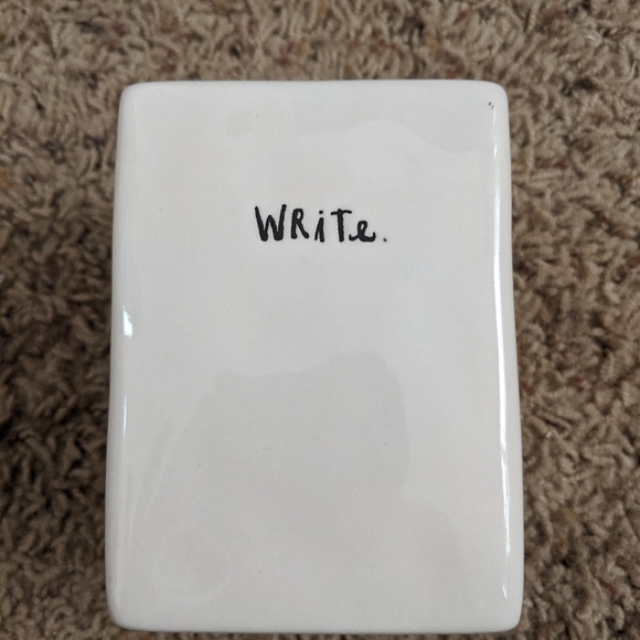 Rae Dunn Write Organizer Writing Utensil Holder - Picture 1 of 2
